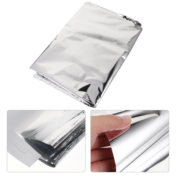 NICEXMAS 2-Pack Foil Table Covers for Home and Party Decoration, Plated Tablecloths