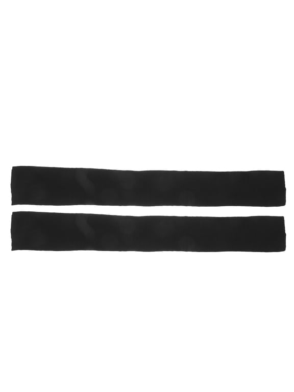 2Pcs Black Ribbed Cotton Knit Fabric Trim for Hoodie Neckline Replacement and Sewing