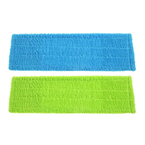 NICEXMAS Nicexmas Coral Fleece Mop Pads Reusable for Smooth Hard Floors 2Pcs
