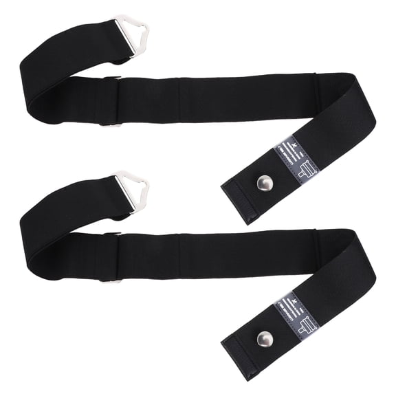 NICEXMAS 2-Pack Travel Luggage Straps with Strong Metal Buckles and Elastic Bands for Secure and