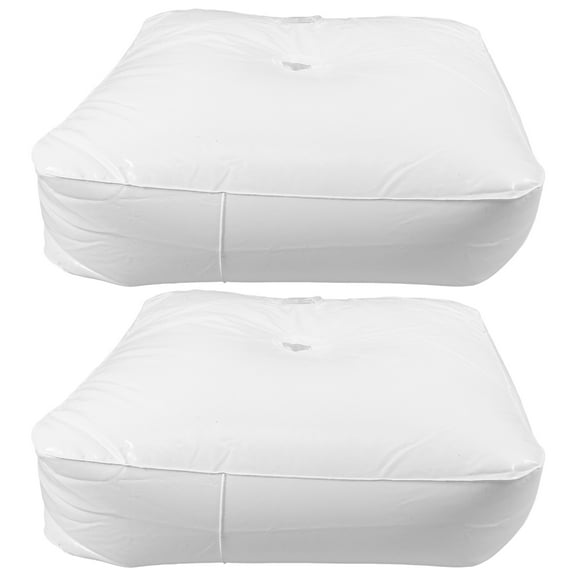 NICEXMAS 2Pcs Water Weight Bags for Balloon Arch Stand White PVC Reusable Weighted Umbrella Base Celebration