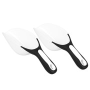 NICEXMAS 2-Pack Plastic Flour Scoops with Ergonomic Handles for Baking, Cooking, Kitchen Essentials and Food Storage