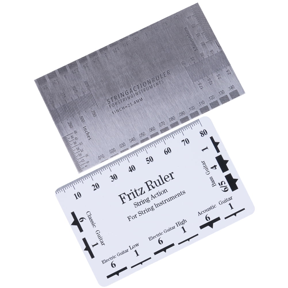 NICEXMAS 2-Pack Guitar String Action Gauge Ruler in Assorted Colors for ...