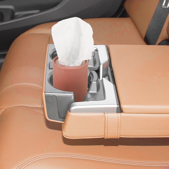 NICEXMAS 2-Pack Cylinder Car Tissue Holder, Refillable Car Tissue Box with Stylish and Trendy Design