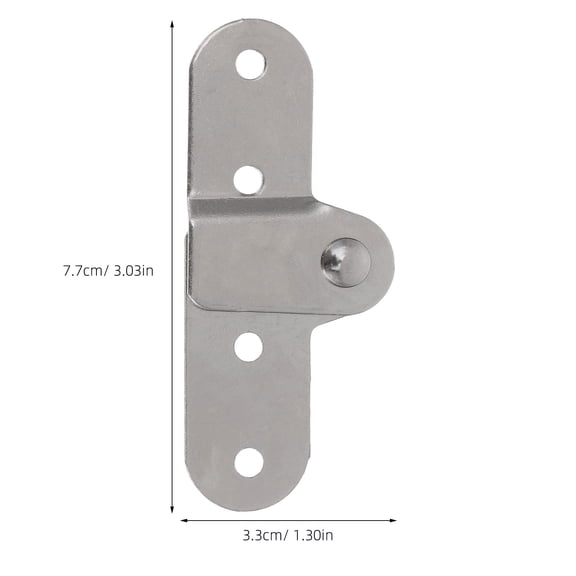 NICEXMAS 2-Pack Iron Ladder Hasp Hinges with Plated Finish, Easy to Install for Home, Garden, and Outdoor Use