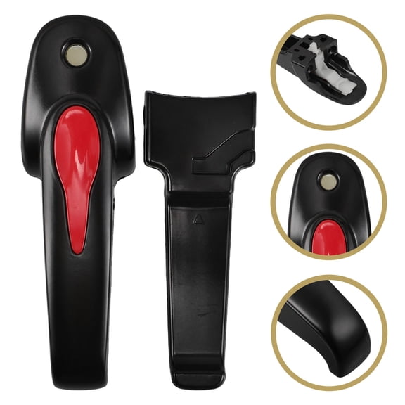 NICEXMAS 2-Pack Black Plastic Pressure Cooker Accessories with Ergonomic Design for Easy Handling