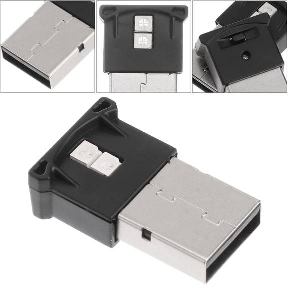 NICEXMAS 2Pcs Black USB Car Light with Ambient Illumination and Standard USB Port Compatibility