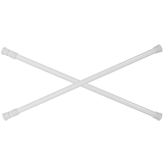 NICEXMAS 2pcs Window Bar Extendable Closet Tension Rod Spring Loaded Curtain Rod Bar