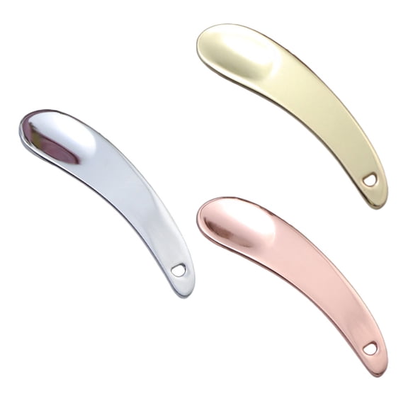 NICEXMAS 3 Pcs Practical Face Cream Spoons Zinc Alloy Makeup Scoops Subpackaging Spoons