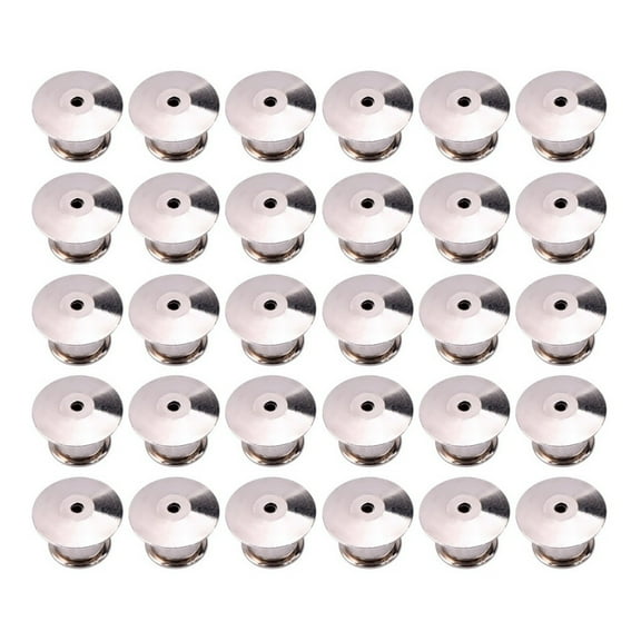 NICEXMAS Pin Backings Locking Metal for Crafts 30Pcs