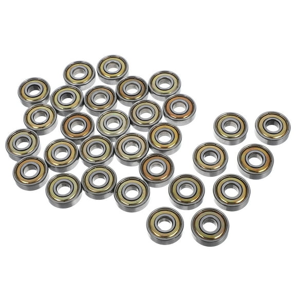 NICEXMAS 30Pcs Skateboard Bearings Set Carbon Steel Roller Bearings for Smooth Gliding Ride
