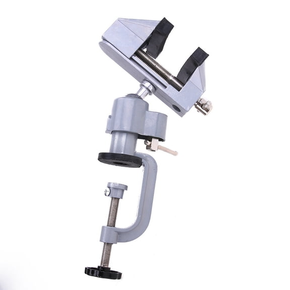 NICEXMAS 2-in-1 Universal Table Vise with 360 Rotation, Aluminum Alloy Swivel Bench Clamp for Workshop and Projects