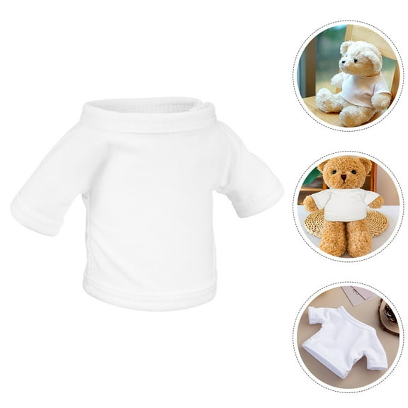 NICEXMAS 3Pcs Action Figure Clothes Cotton T Shirt for Dolls and Stuffed Animals 7.86X4.52X0.39in Reusable Decorative