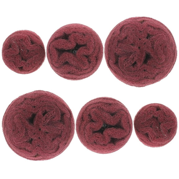 NICEXMAS Polish Pad For Rotary Tool Grinding Heads Scouring Pad Workplace Use 3Pcs