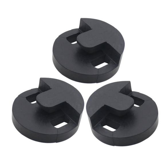 NICEXMAS 3-Pack Black Rubber Cello Practice Mutes for Quiet Playing, Easy to Install and Silencers