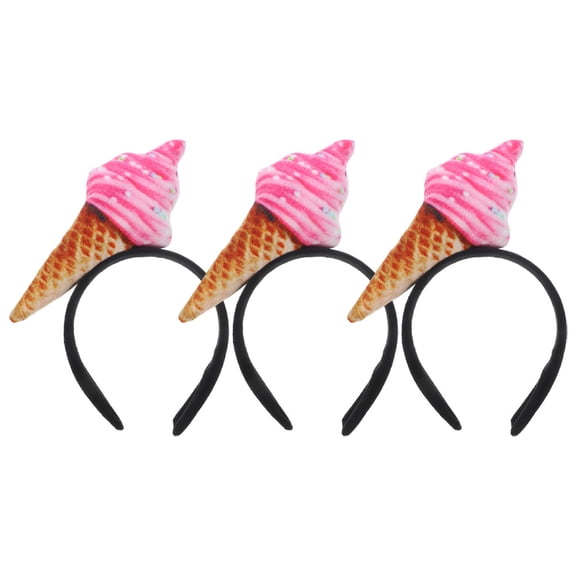 NICEXMAS 3Pcs Make Up Head Band Cute Pink Hair Accessories For Women Daily Use