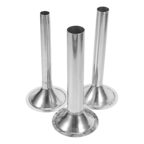 NICEXMAS 3Pcs Professional Stainless Steel Sausage Stuffing Tubes for Home Meat Filling Tool