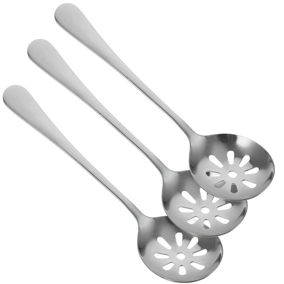 NICEXMAS 3-Piece Stainless Steel Kitchen Slotted Spoons Set Cooking Utensils