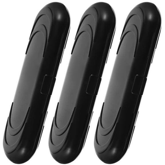 NICEXMAS 3Pcs Lightweight Black Plastic Darts Storage Case Portable Carrying Box for Darts