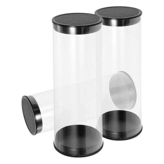 NICEXMAS 3pcs Sports Balls Box Clear Holder for Golf Enthusiasts Outdoor Golf