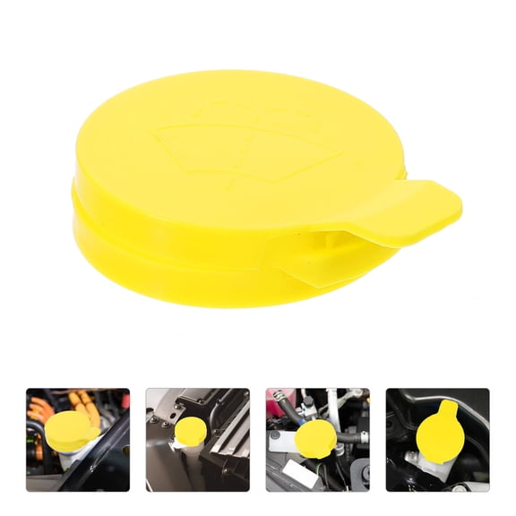 NICEXMAS 4.7x2.0x0.08in Easy to Clean Yellow Plastic Car Washer Cap 1Pack