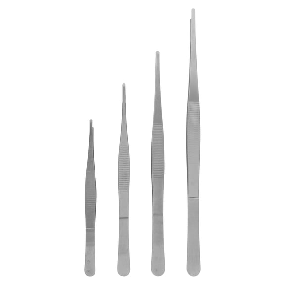 NICEXMAS Serrated Tip Tweezer Salon 4Pcs 15.7in