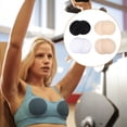 thumbnail image 1 of NICEXMAS 4Pairs Black Bra Pads Inserts Sweat Absorbing Sponge Reusable for Active Wear, 1 of 5