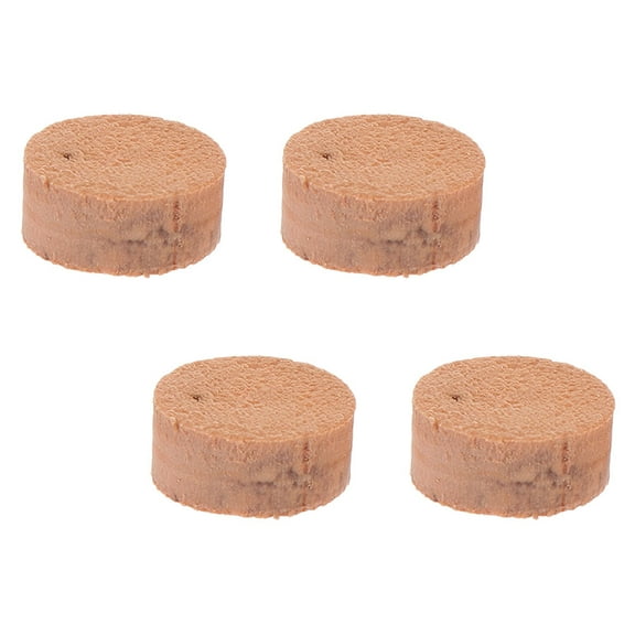 NICEXMAS 4 Pcs Replacement Key Pad Wooden Trombone Accessories Tuba Water Cork Pads