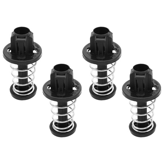 NICEXMAS 4Pcs Black Car Hood Spring Assembly with Quick Install Buffer for Engine Repair Parts