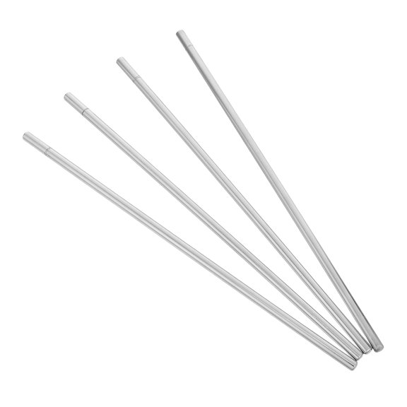 NICEXMAS 4Pcs Heat Conductive Iron Rods for Lab Use Plated Silver Metal Bars for Thermal Conductivity Testing