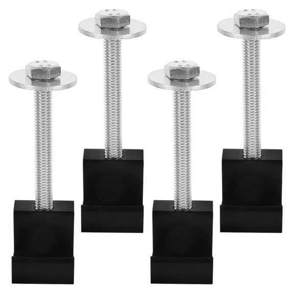 NICEXMAS 4Pcs J Clamp for Truck Bed Rack and Securing Toolbox with Aluminum Alloy