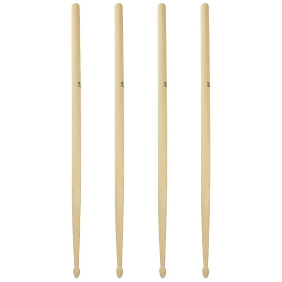 NICEXMAS Maple Drumsticks Khaki Smooth Grip Jazz Performance Nicexmas 4Pcs