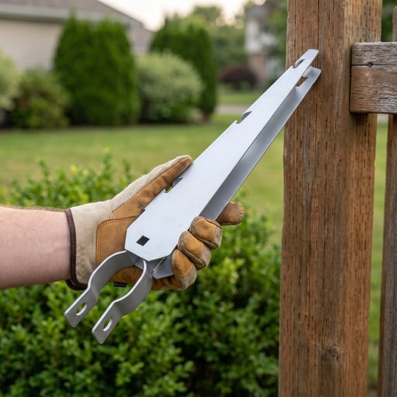 NICEXMAS 4Pcs Barbed Wire Extension Arm Galvanized Steel Plated Silver Durable Fence Topper for Secure Boundaries