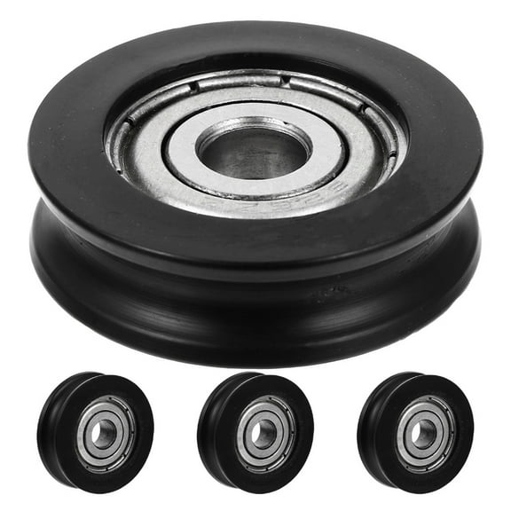 NICEXMAS 4Pcs Round Wire Roller Nylon Easy Installation for Screen Doors Closets