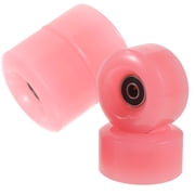 NICEXMAS 4-Pack Replacement Roller Skate Wheels for Double Row Skates, Abrasion Resistant, Smooth Rolling Performance