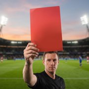 NICEXMAS 4-Pack Soccer Referee Cards Set with Dual-Sided Red and Yellow Penalty Cards and Plastic Signal Accessories
