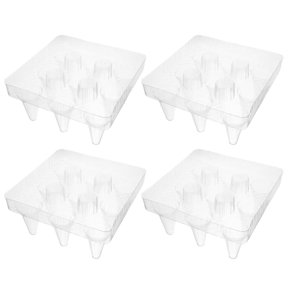 NICEXMAS 4Pcs Transparent Claw Machine Bottom Stand Replacement for Display and Storage