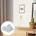 thumbnail image 1 of NICEXMAS 4Pcs Wall Mounted Hanging Hooks Heavy Duty Stainless Steel Photo Frame Hangers, 1 of 8