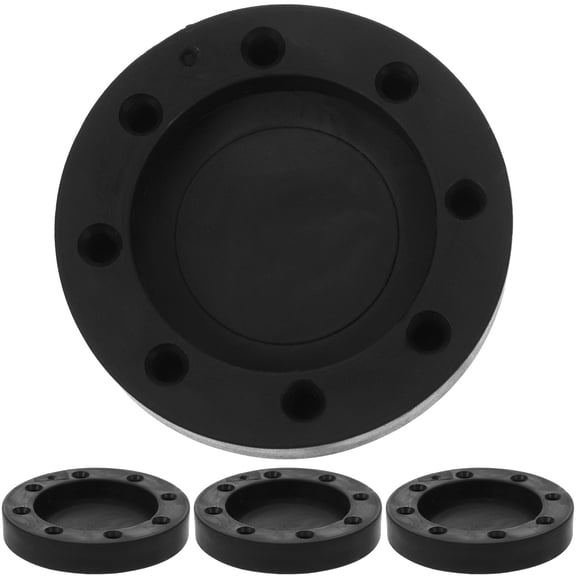 NICEXMAS 4pcs Washing Machine Anti Skid Foot Risers TPR Black for Household Appliances Back to School