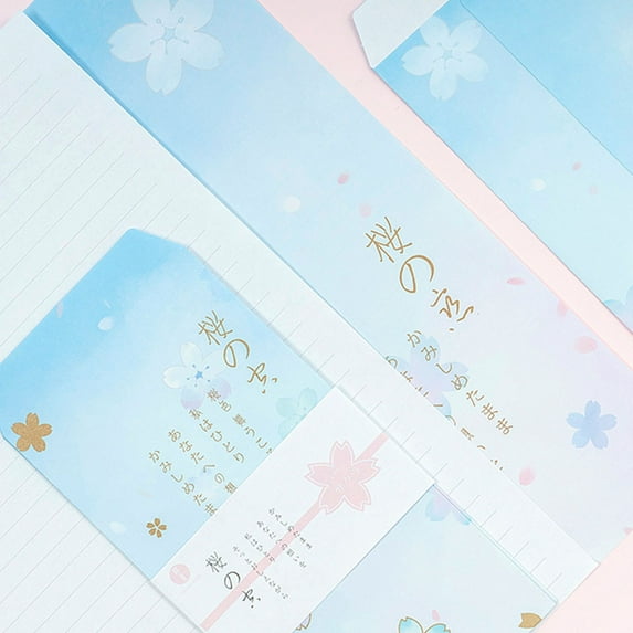 NICEXMAS 5- Floral Letter Writing Paper Set in Assorted Colors for Elegant Correspondence