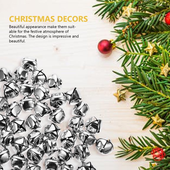 NICEXMAS 50 Pcs Cute Bell Hanging Ornaments for Christmas Tree Decorations and Holiday Festive Home Decor