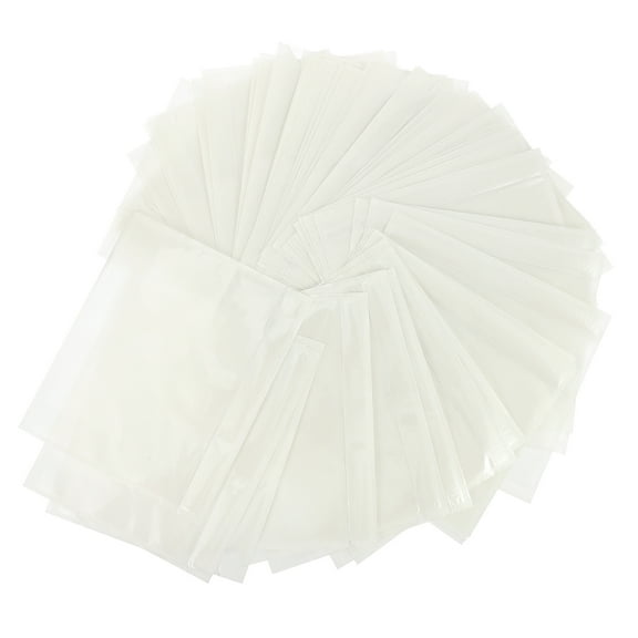 NICEXMAS 50 Pcs Transparent Holder Box List Backing Bag Document Bags
