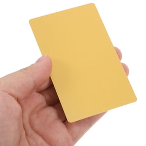 NICEXMAS 50Pcs Multipurpose Gold Metal Engraving Blanks Aluminum Plaque Plates for Office