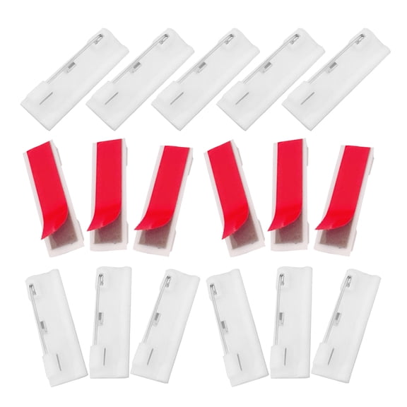 NICEXMAS 50Pcs ID Badges with Pin Badge for Craft for Factory Plastic