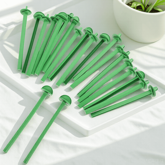 NICEXMAS 50Pcs Sturdy Plastic Bird Standing Stick Perch for Cage Use Provides Foot and Leg Exercise