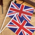 thumbnail image 1 of NICEXMAS 50Pcs Union Jack Flags on Stick Lightweight Polyester British Flags for Festivals, 1 of 5