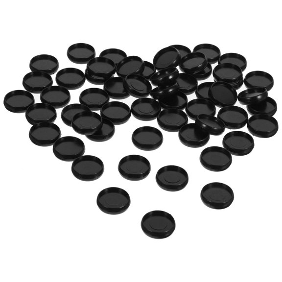 NICEXMAS Discbound Notebook Discs Black Plastic for Home Organization 50Pcs