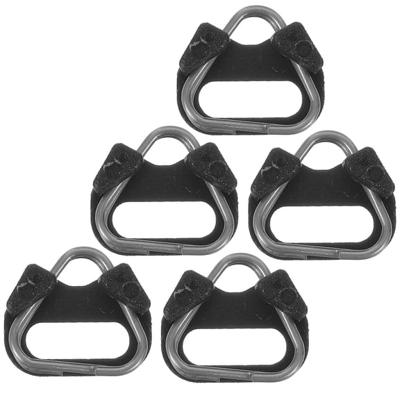NICEXMAS 5Pcs Camera Strap Connector Clips with Durable Characteristics Black Metal for DSLR