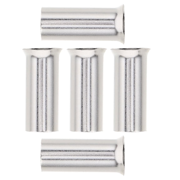 NICEXMAS 5Pcs Cable Pin Terminal Kit Silverplated Copper Wire End Terminals for Car Audio Modifications