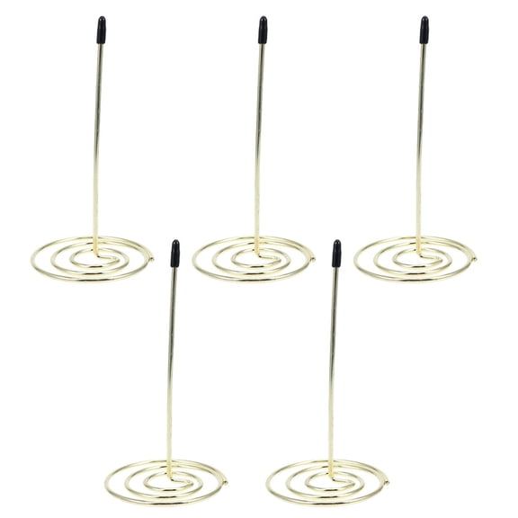 NICEXMAS 5Pcs Stainless Steel Spindle Rod Bill Holder Receipt Organizer for Restaurant and Office
